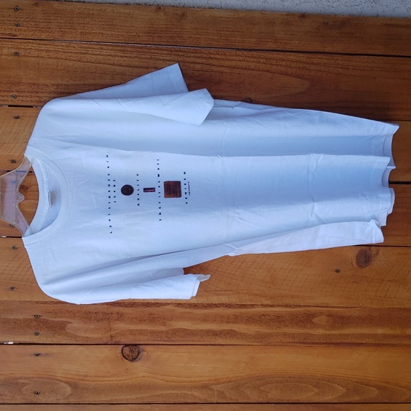 Levi's Strauss & Co Jeans Quality That is Always Admired White T Shirt Large - Picture 5 of 5